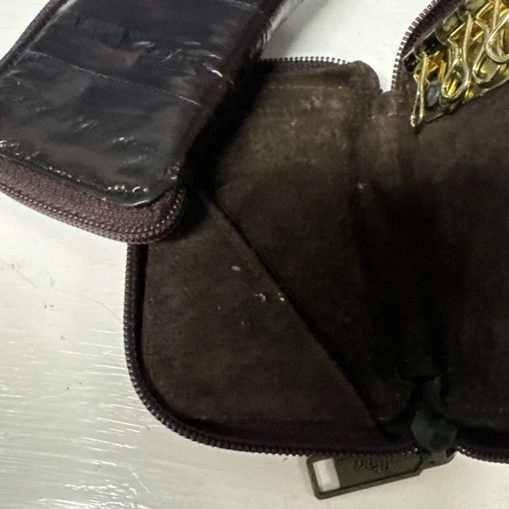 2 Vtg ULTRA Genuine EEL Skin Keychain Holder Wallet‎ NEW Old Stock Made In Korea
